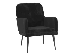 Online Cadeira c/ apoio de braços 62x79x79 cm veludo PT654304 Preto