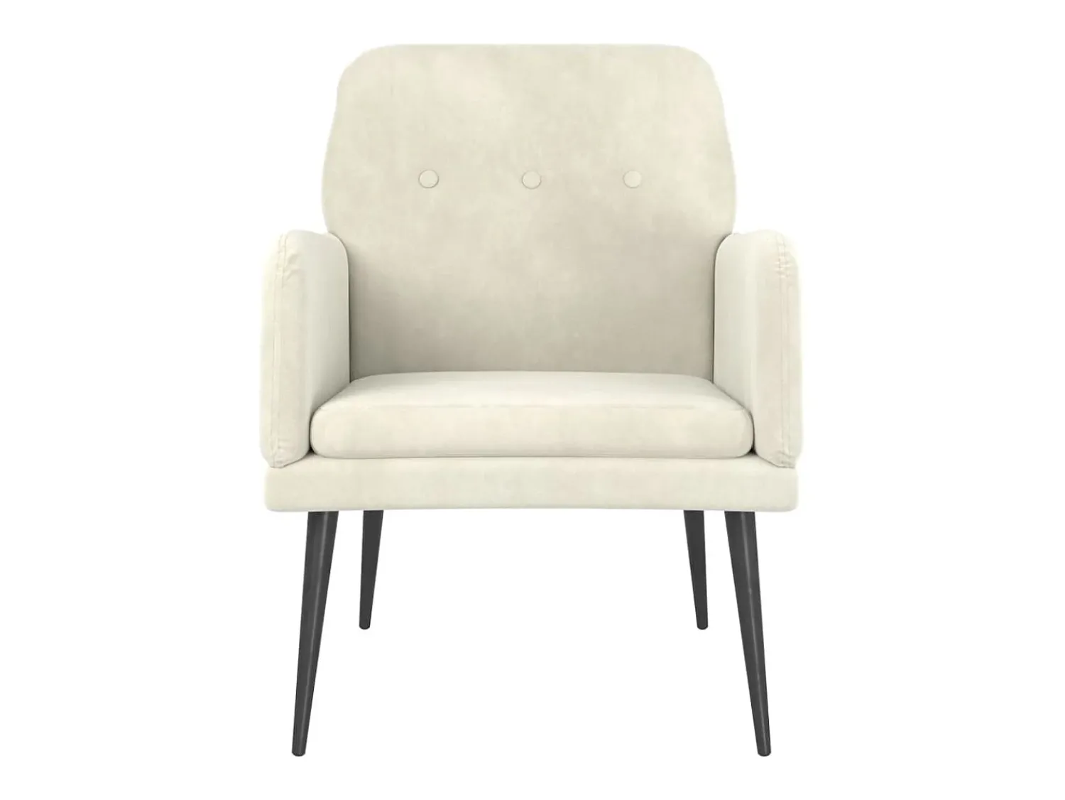 Cadeira c/ apoio de braços 62x79x79 cm veludo cor PT129697^ Poltrona