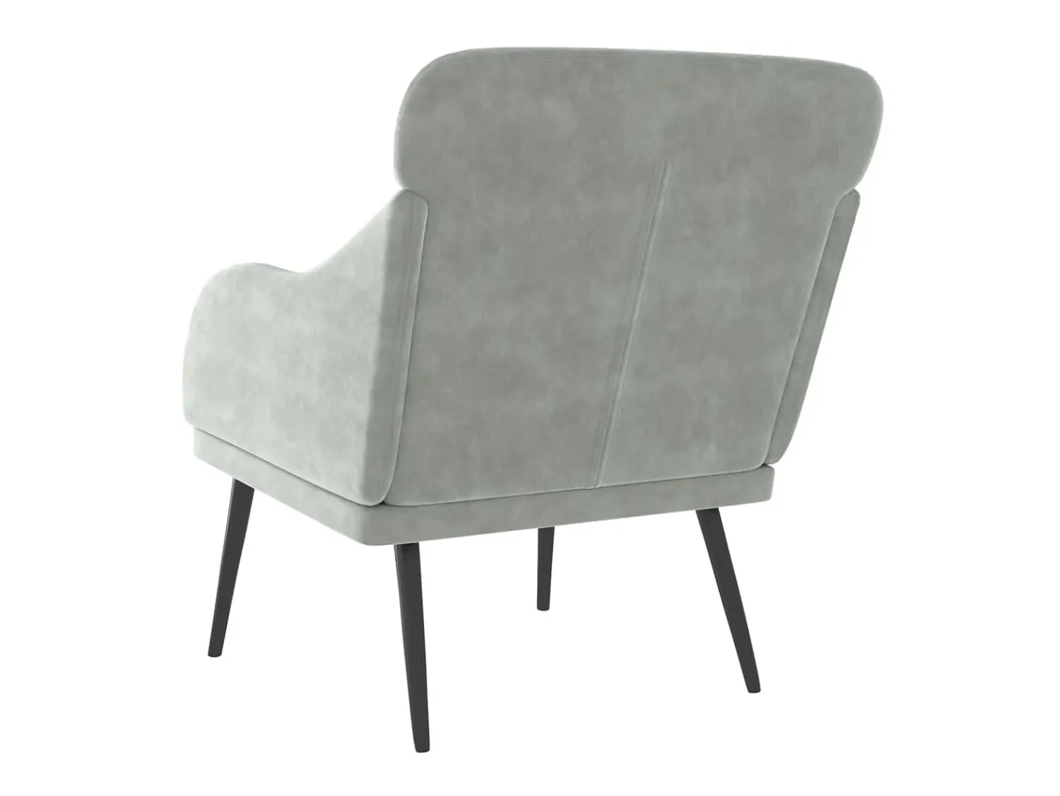 Cadeira com apoio de braços 63x76x80 cm veludo -claro PT118098^ Poltrona