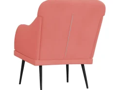 Poltrona* Cadeira com apoio de braços 63x76x80 cm veludo PT486911 Rosa