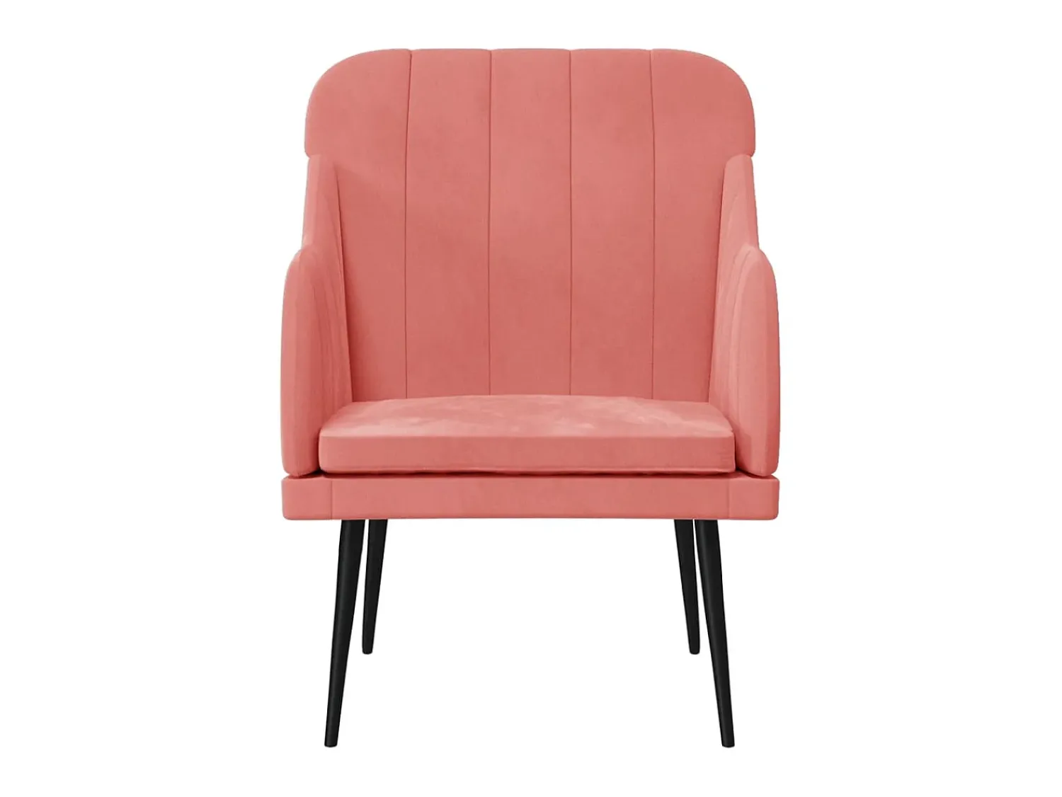 Poltrona* Cadeira com apoio de braços 63x76x80 cm veludo PT486911 Rosa