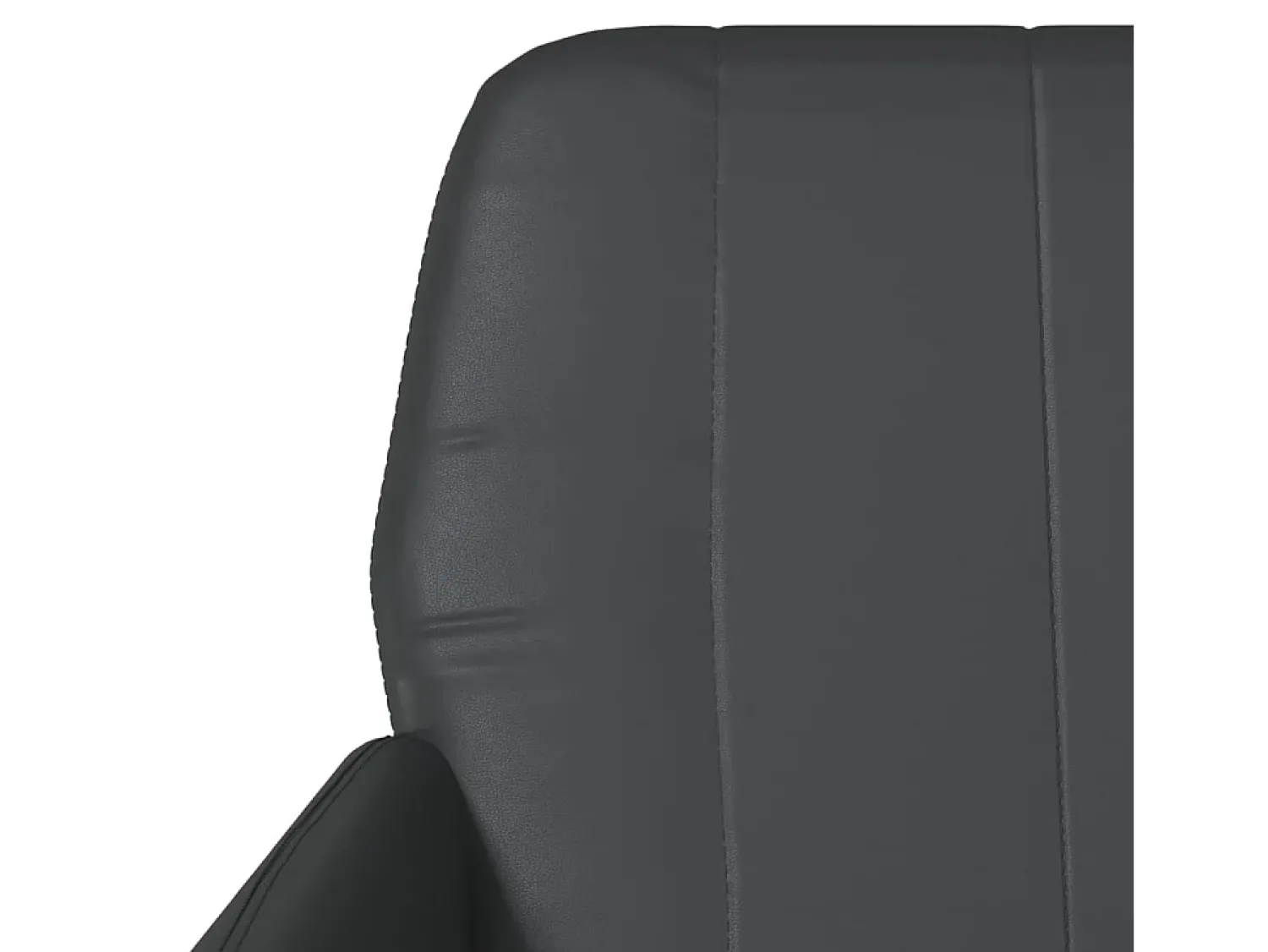 Poltrona*vidaxl Cadeira com apoio de braços 61x78x80 cm couro artificial Preto