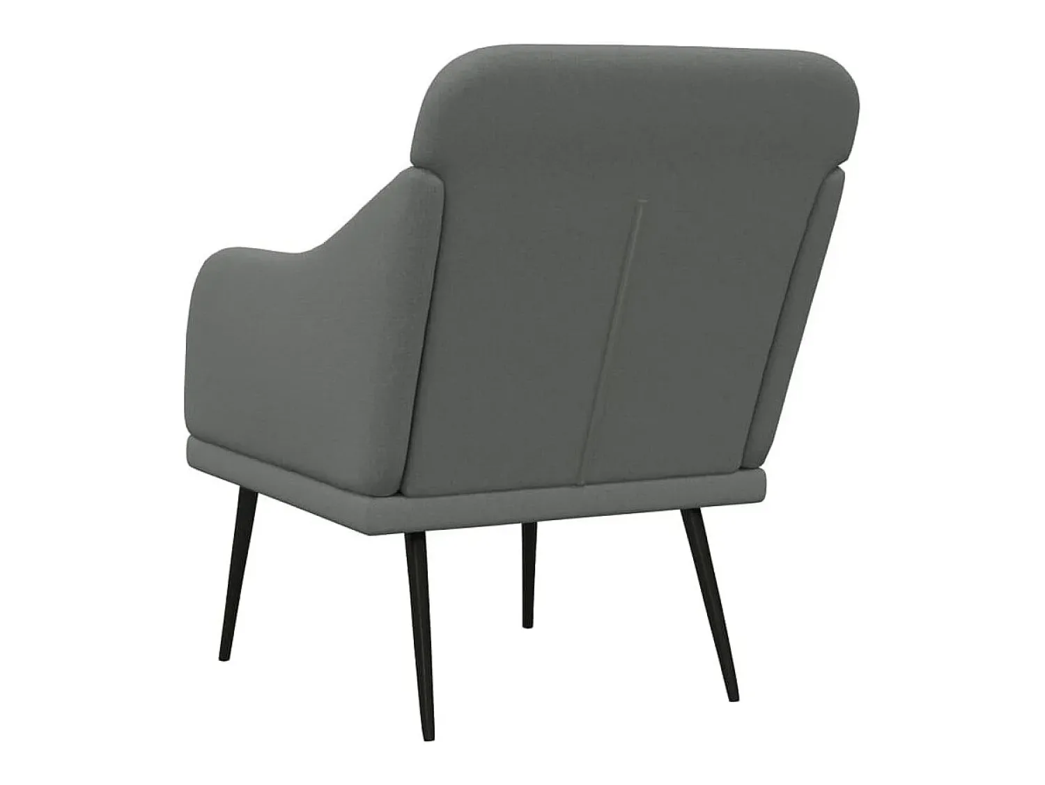 Poltrona|vidaxl Cadeira com apoio de braços 63x76x80 cm tecido -escuro Cinzento