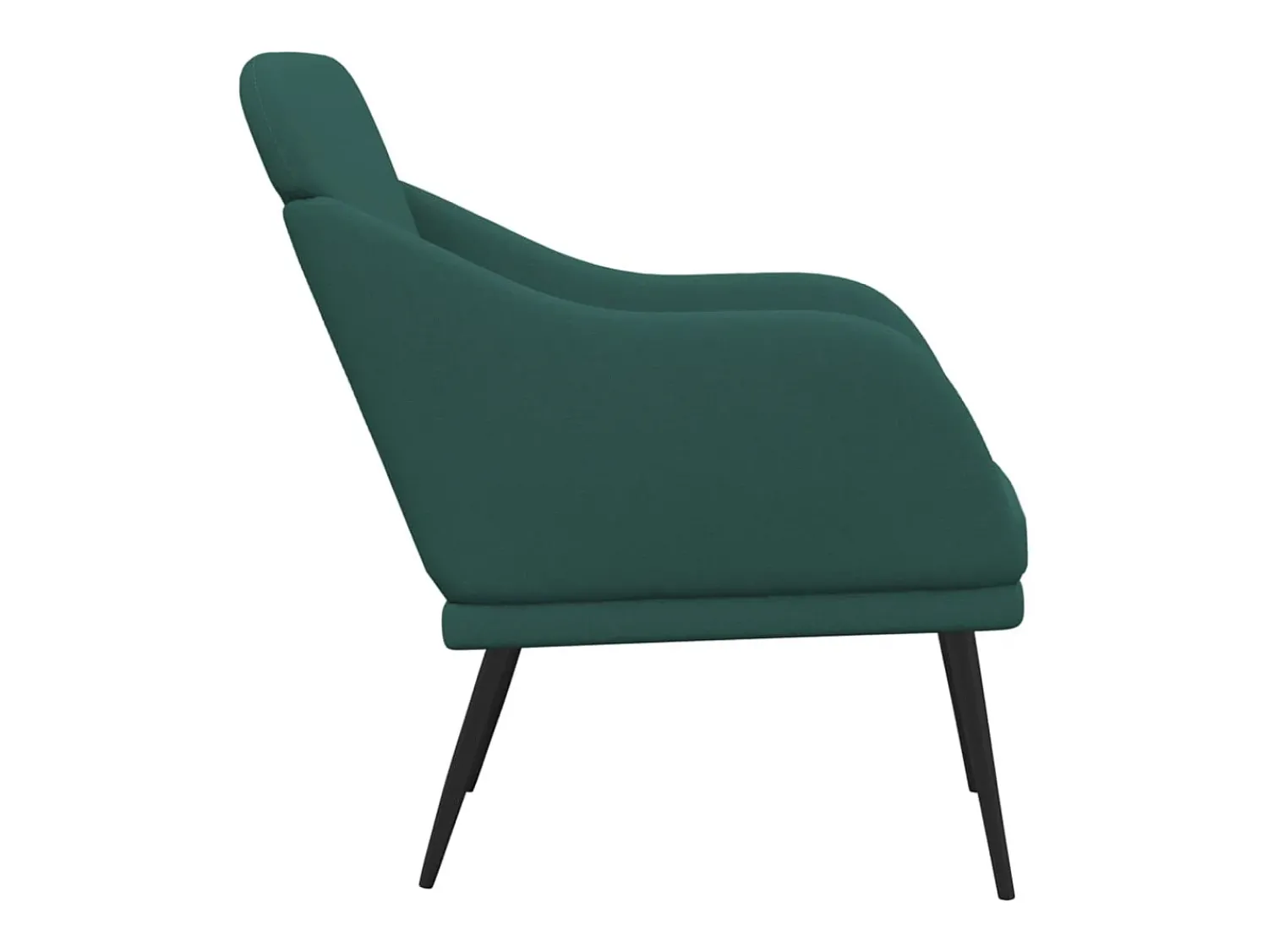 Cadeira com apoio de braços 63x76x80 cm tecido -escuro PT242040^ Poltrona