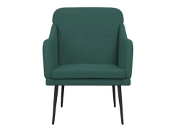 Cadeira com apoio de braços 63x76x80 cm tecido -escuro PT242040^ Poltrona