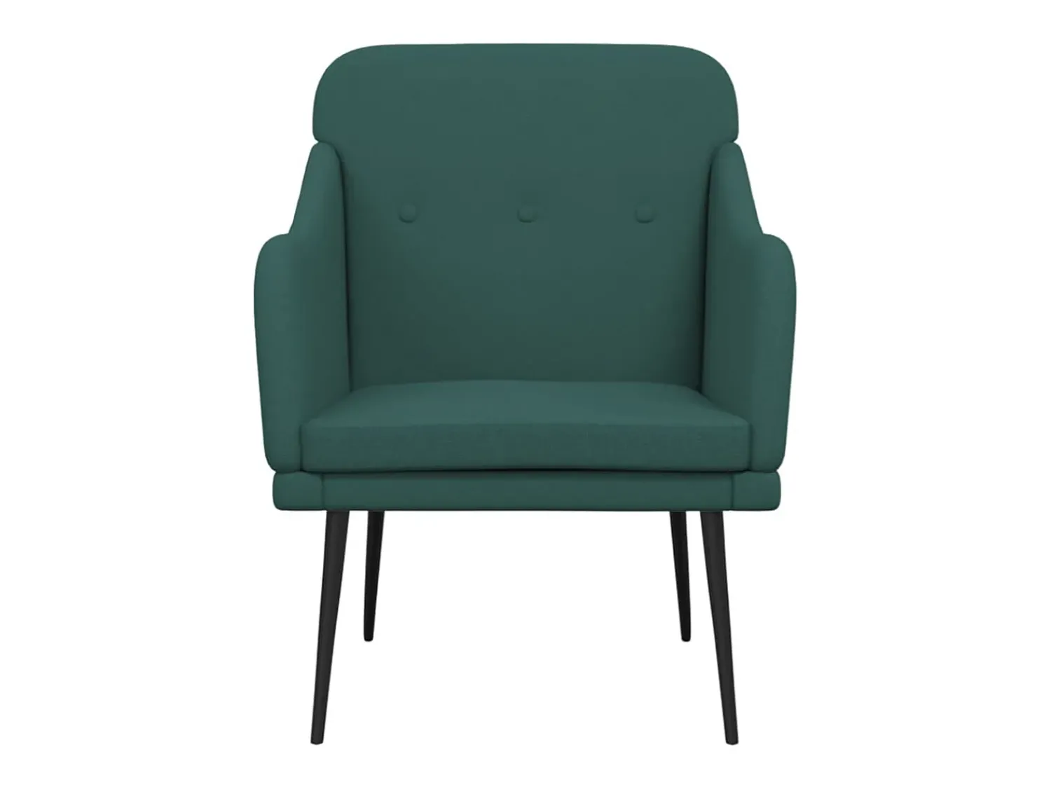 Cadeira com apoio de braços 63x76x80 cm tecido -escuro PT242040^ Poltrona