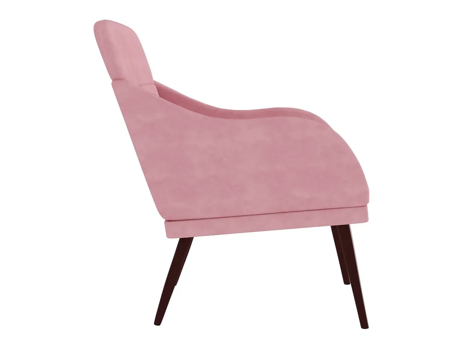 Hot Cadeira com apoio de braços 63x76x80 cm veludo PT622031 Rosa