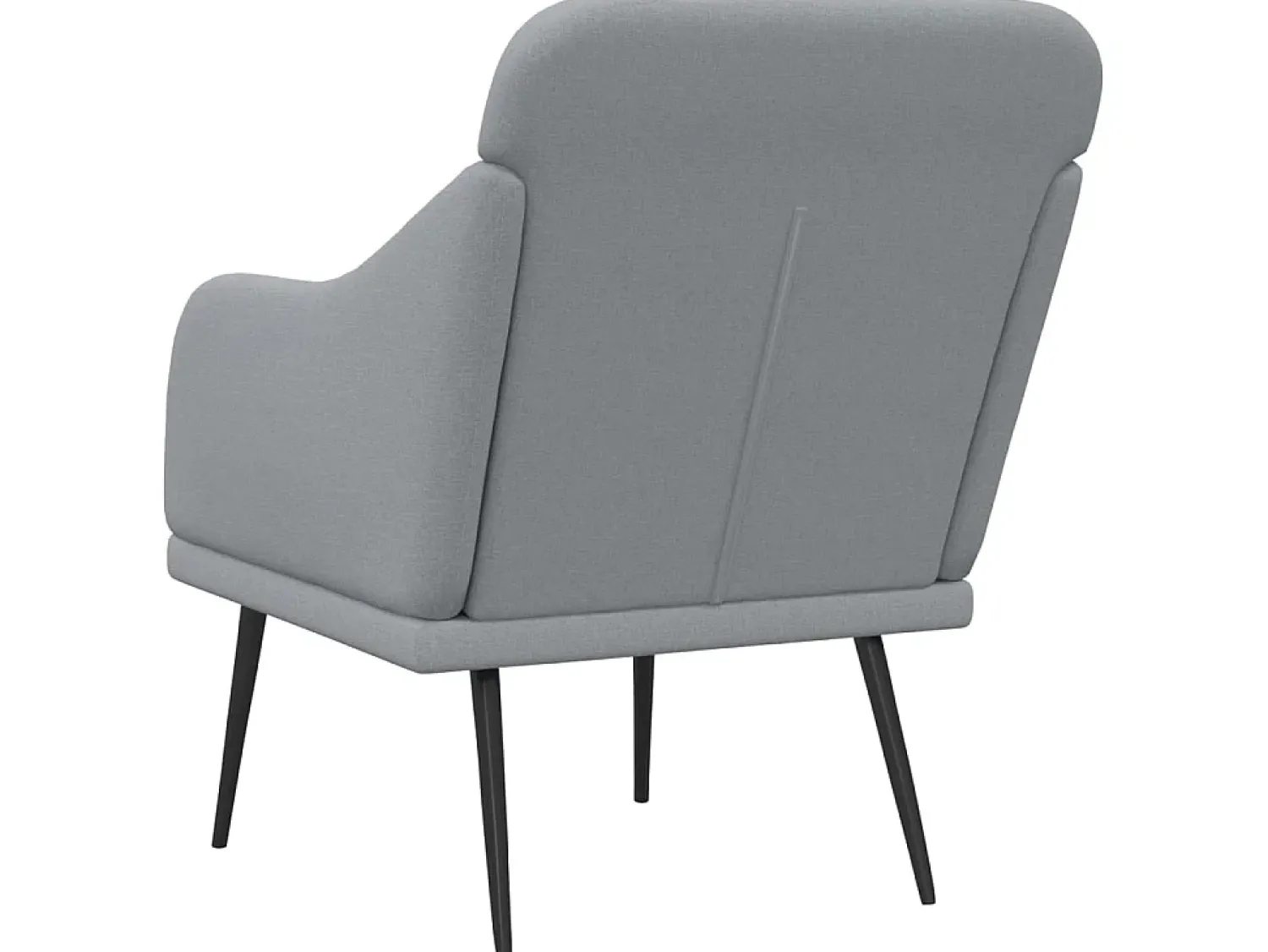 Best Cadeira com apoio de braços 63x76x80 cm tecido -claro PT782128 Cinzento