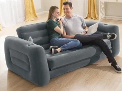 Sofá*Intex Cadeira convertível em cama 203x231x66 cm -escuro Cinzento