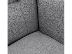 Sale Cadeira de balanço - Cadeira de sala para quarto - Capacidade de carga até 120 kg - Poliéster - Cinza - 68 x 75 x 92 cm Cinzento claro