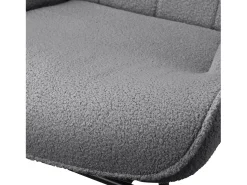 Sale Cadeira de balanço - Cadeira de sala para quarto - Capacidade de carga até 120 kg - Poliéster - Cinza - 68 x 75 x 92 cm Cinzento claro