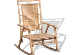 Poltrona| Cadeira de balanço de bambu PT644766 Castanho