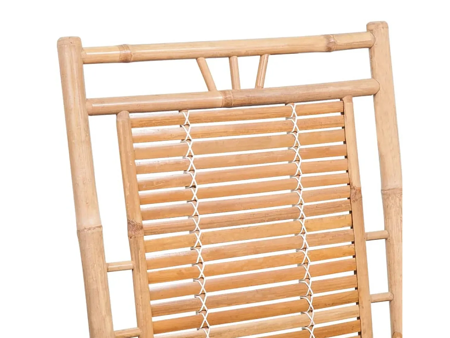 Poltrona*vidaxl Cadeira de balanço de bambu Natural claro