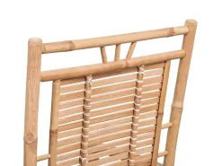 Poltrona*vidaxl Cadeira de balanço de bambu Natural claro