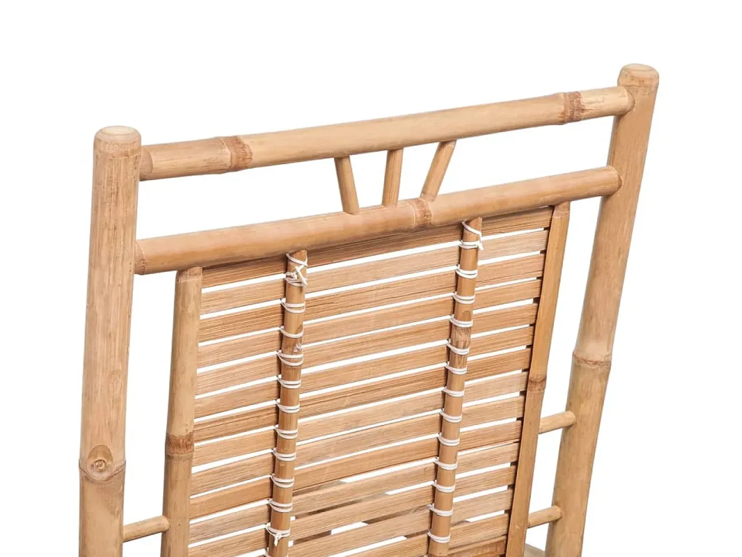 Poltrona*vidaxl Cadeira de balanço de bambu Natural claro