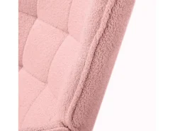 Cadeira de balanço ergonômica para adultos - Cadeira de balanço para áreas externas e internas - Para sala de estar, jardim e quarto - Rosa