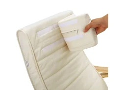 Poltrona* Cadeira de Balanço 121,5x67x84 cm Bege