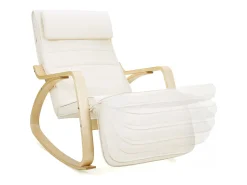 Poltrona* Cadeira de Balanço 121,5x67x84 cm Bege