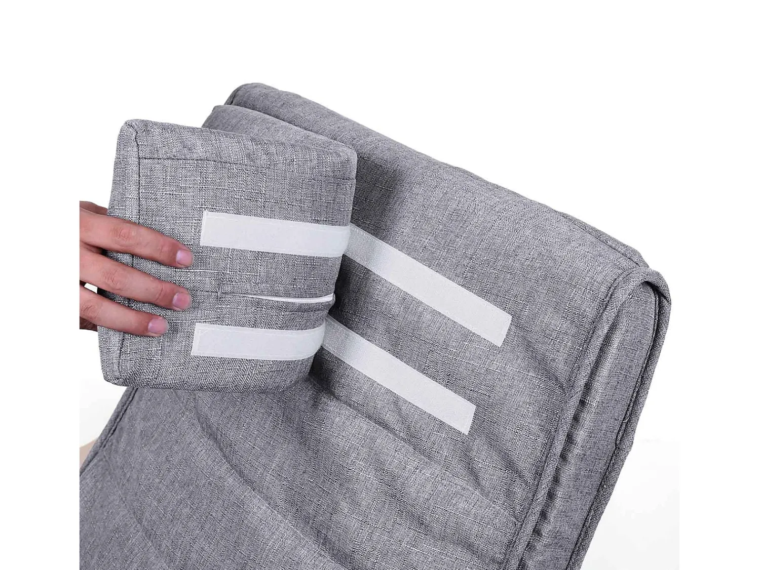 Poltrona| Cadeira de Balanço 121,5x67x84 cm Cinza Cinzento