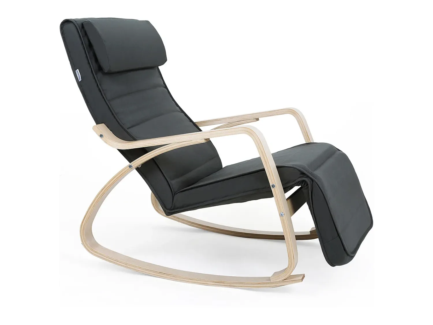 Outlet Cadeira de Balanço 121,5x67x84 cm cinza Cinzento / Castanho