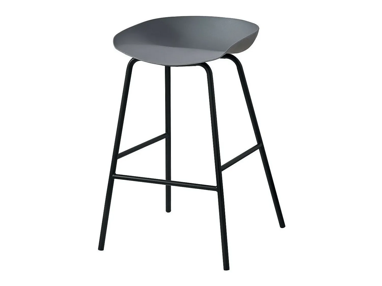 Hot Meublorama Cadeira de balcão design cinza. Coleção SIRA Cinzento