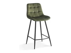 Banco|Meublorama Cadeira de balcão 'Jute' Veludo , dimensões: A95 x L46 x P36 cm Verde
