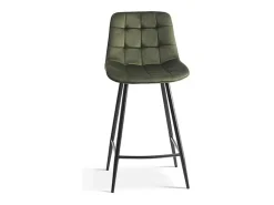 Banco|Meublorama Cadeira de balcão 'Jute' Veludo , dimensões: A95 x L46 x P36 cm Verde