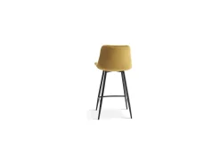 Clearance Meublorama Cadeira de balcão 'Jute' Veludo Dourado, dimensões: A95 x L46 x P36 cm Amarelo