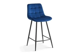Banco|Meublorama Cadeira de balcão 'Jute' Veludo , dimensões: A95 x L46 x P36 cm Azul