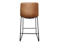 Banco*Meublorama Cadeira de balcão MANCO PU Cognac, dimensões: A93 x L48 x P56 cm, ideal para a sua cozinha/balcão. Castanho