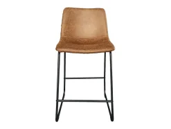 Banco*Meublorama Cadeira de balcão MANCO PU Cognac, dimensões: A93 x L48 x P56 cm, ideal para a sua cozinha/balcão. Castanho