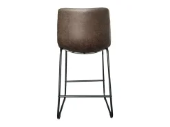 Meublorama Cadeira de balcão MANCO PU Marrom Escuro, dimensões: H93 x L48 x P56 cm, ideal para sua cozinha/balcão.^ Banco