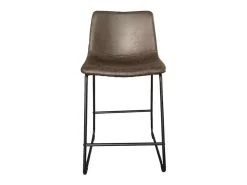 Meublorama Cadeira de balcão MANCO PU Marrom Escuro, dimensões: H93 x L48 x P56 cm, ideal para sua cozinha/balcão.^ Banco