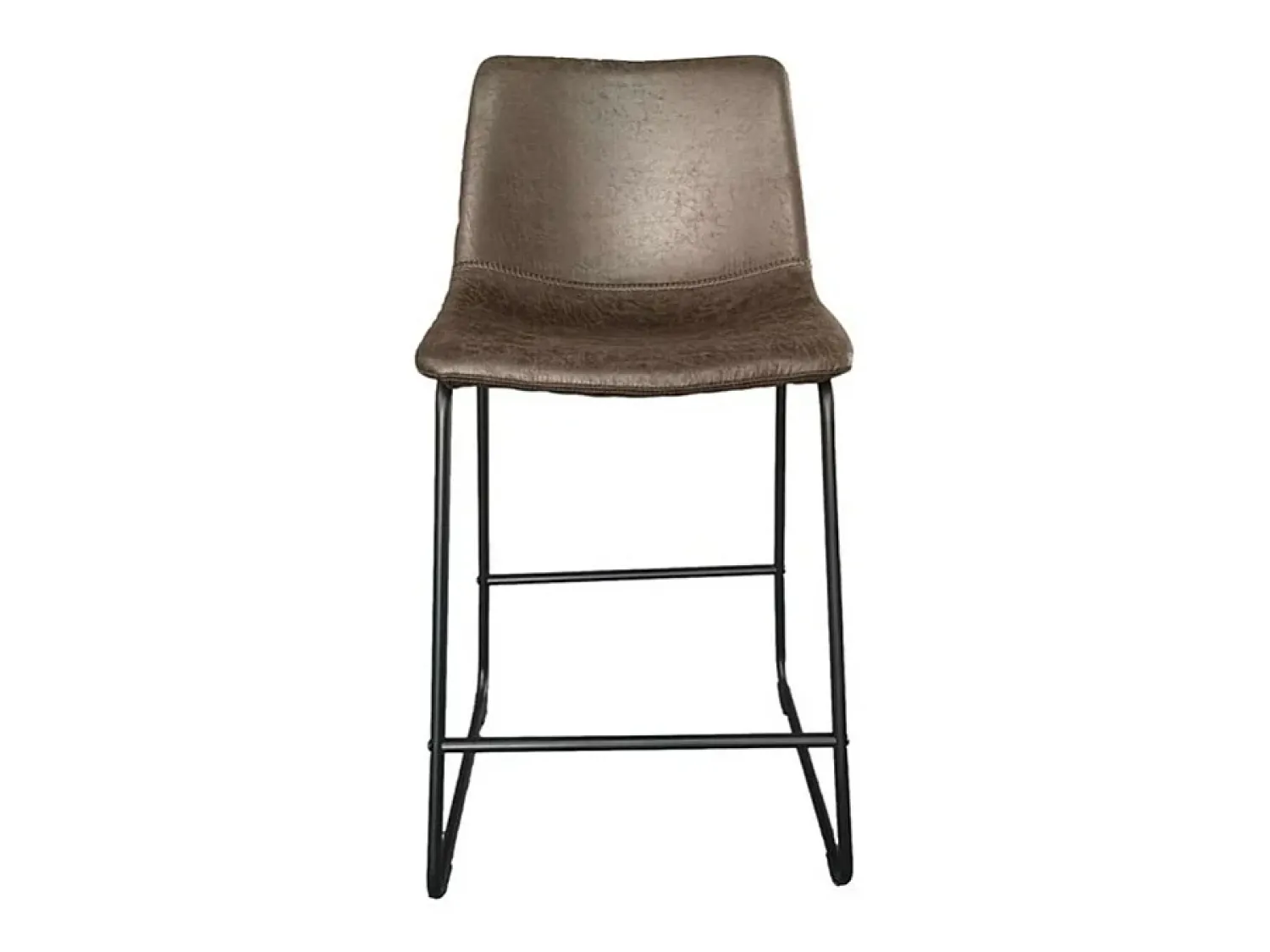 Meublorama Cadeira de balcão MANCO PU Marrom Escuro, dimensões: H93 x L48 x P56 cm, ideal para sua cozinha/balcão.^ Banco