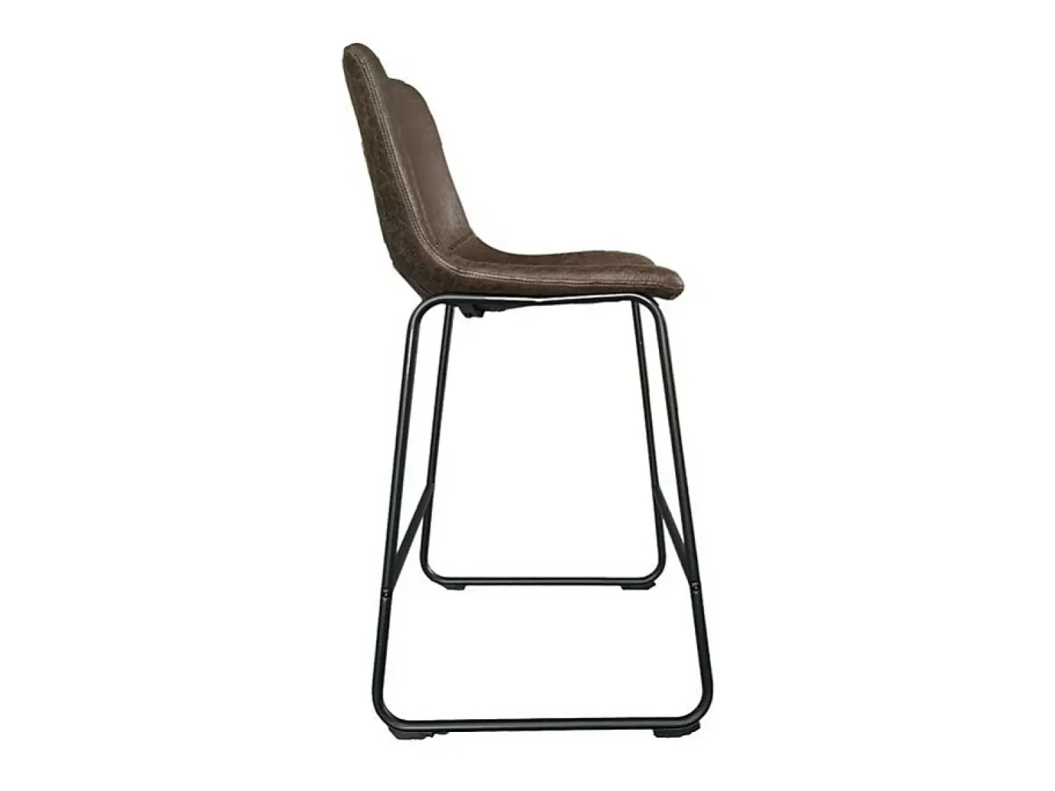 Meublorama Cadeira de balcão MANCO PU Marrom Escuro, dimensões: H93 x L48 x P56 cm, ideal para sua cozinha/balcão.^ Banco