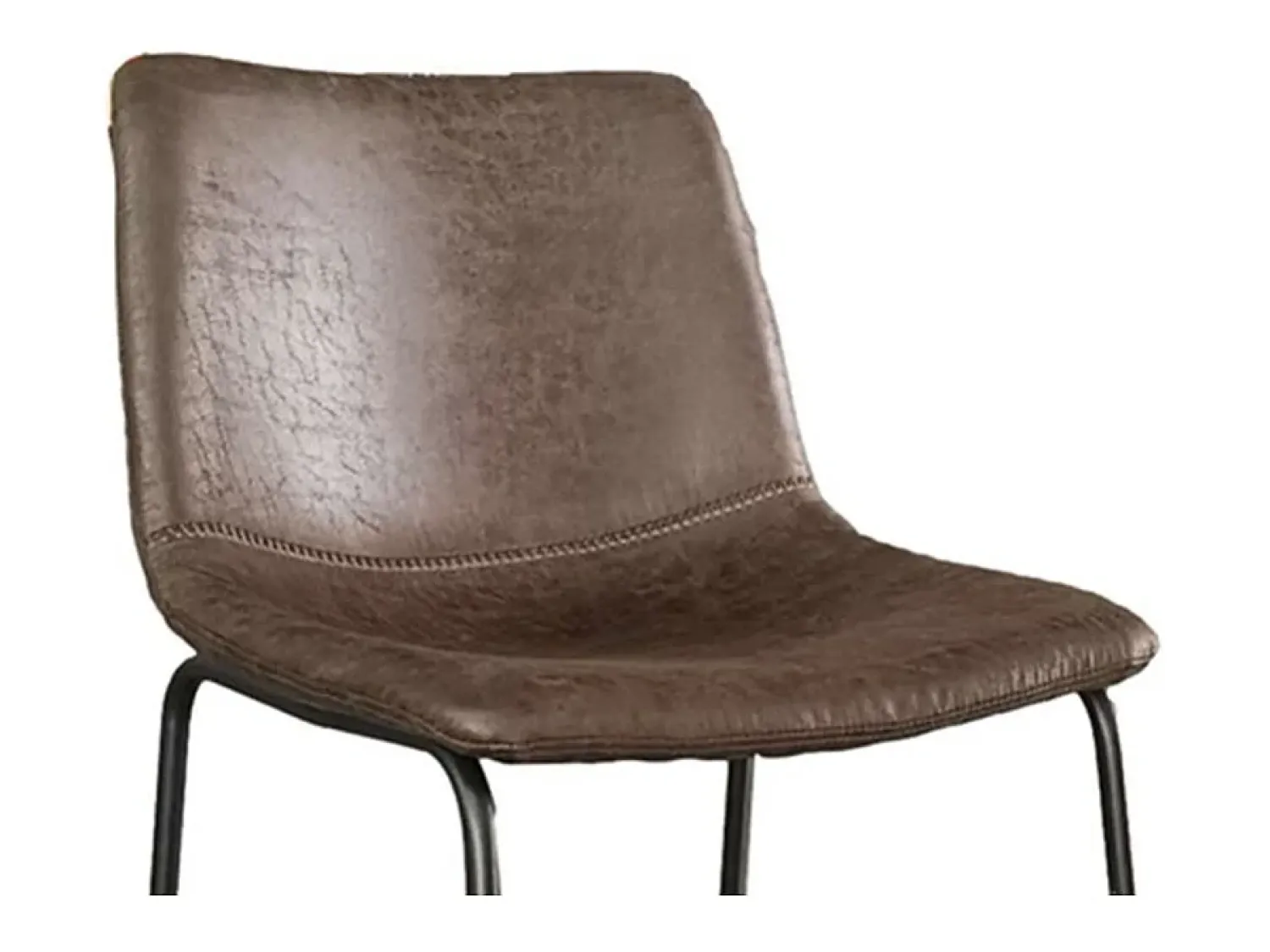 Meublorama Cadeira de balcão MANCO PU Marrom Escuro, dimensões: H93 x L48 x P56 cm, ideal para sua cozinha/balcão.^ Banco