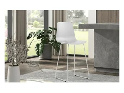 Best Meublorama Cadeira de balcão 'Mario' PP Branca, dimensões: A100,5 x L51 x P44cm Branco