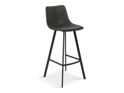 Discount Meublorama Cadeira de balcão 'Ozon' PU , dimensões: A98 x L45 x P49 cm. Preto