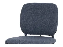 Banco|Meublorama Cadeira de balcão RITA – Tecido cinza escuro – Pés em metal preto – Altura 99 cm – Estilo design/industrial Cinza antracite