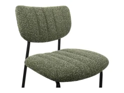 Meublorama Cadeira de balcão VENTURA – Tecido sálvia – Pés em metal preto – Altura 97 cm – Estilo design/industrial^ Banco