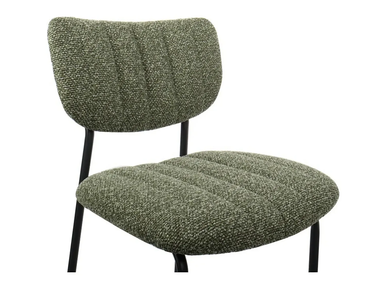 Meublorama Cadeira de balcão VENTURA – Tecido sálvia – Pés em metal preto – Altura 97 cm – Estilo design/industrial^ Banco