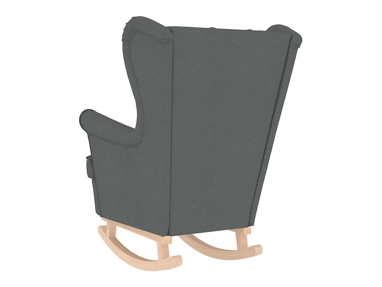 Cadeira de baloiço | Poltrona | Cadeira Relax 74x90x102 cm tecido cinzento-escuro SHL318524^ Poltrona