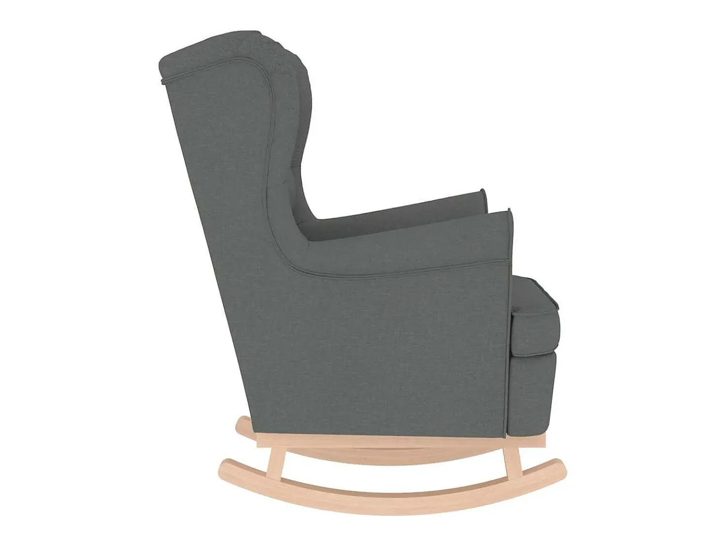 Cadeira de baloiço | Poltrona | Cadeira Relax 74x90x102 cm tecido cinzento-escuro SHL318524^ Poltrona