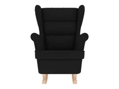 Poltrona| Cadeira de baloiço | Poltrona | Cadeira Relax 74x90x102 cm tecido SHL335506 Preto