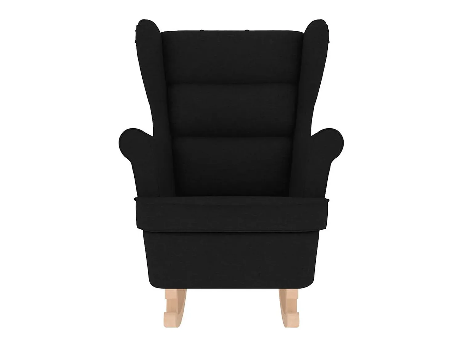 Poltrona| Cadeira de baloiço | Poltrona | Cadeira Relax 74x90x102 cm tecido SHL335506 Preto