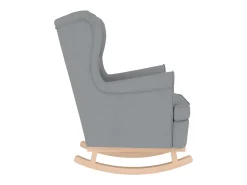 Poltrona| Cadeira de baloiço | Poltrona | Cadeira Relax 74x90x102 cm tecido -claro SHL887239 Cinzento