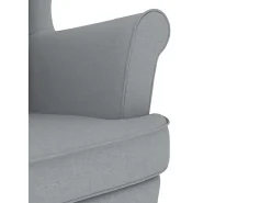 Poltrona| Cadeira de baloiço | Poltrona | Cadeira Relax 74x90x102 cm tecido -claro SHL887239 Cinzento