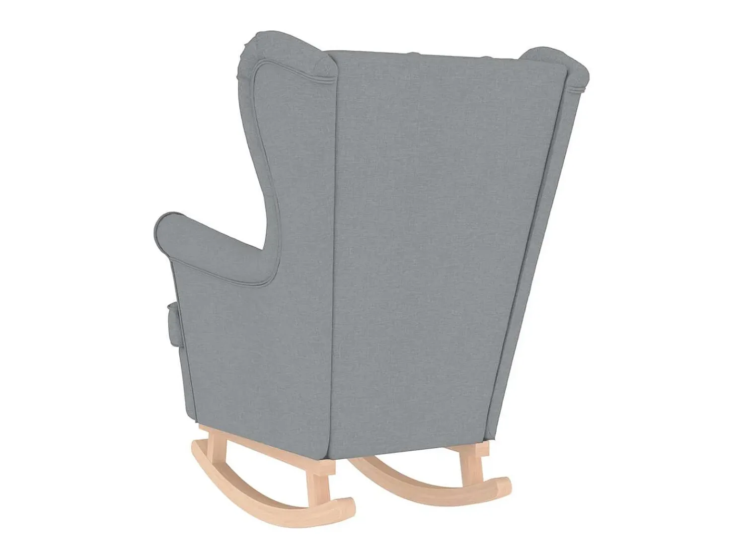 Poltrona| Cadeira de baloiço | Poltrona | Cadeira Relax 74x90x102 cm tecido -claro SHL887239 Cinzento