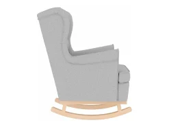 Poltrona* Cadeira de baloiço | Poltrona | Cadeira Relax 74x90x102 cm tecido -nublado SHL203663 Cinzento