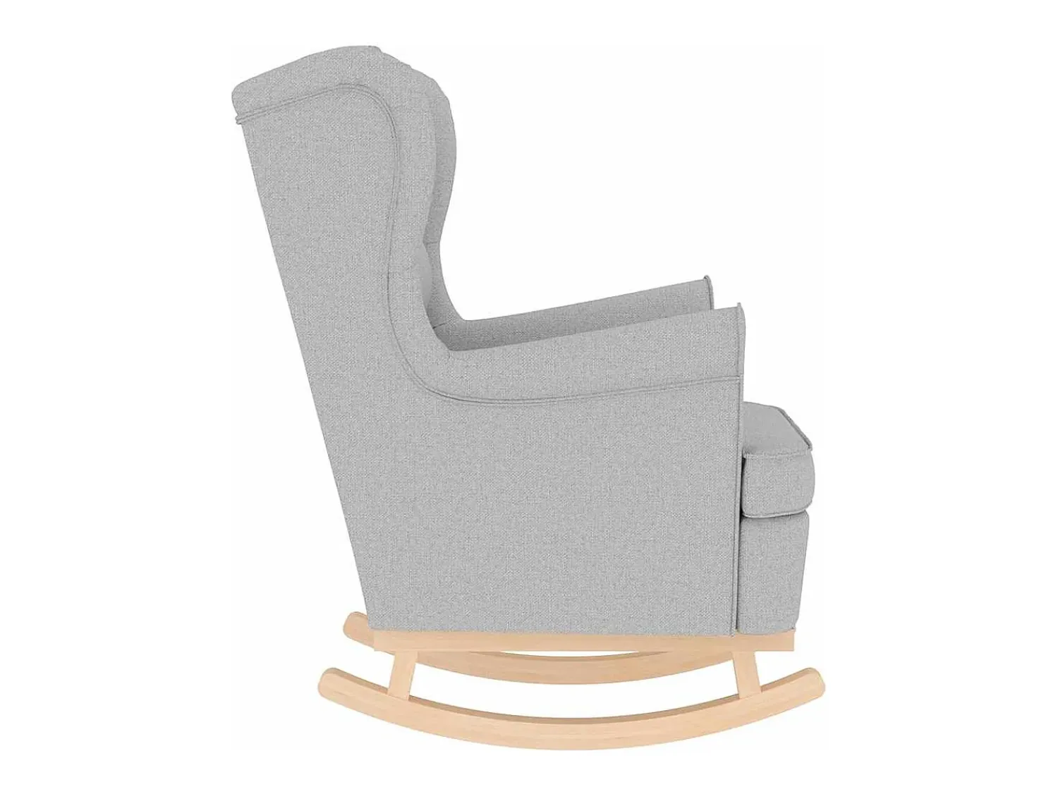 Poltrona* Cadeira de baloiço | Poltrona | Cadeira Relax 74x90x102 cm tecido -nublado SHL203663 Cinzento